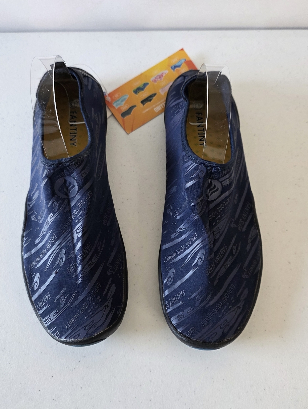 Fantiny Barefoot Water Shoes Size EU‎ 43 Blue Swim, Surf Vacation Slip-ons NEW